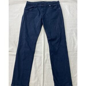 RYE 51 Silo Pants Indigo Blue Men Straight Fit French Twill Fits 38x32